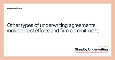 best efforts underwriting|standby underwriting.